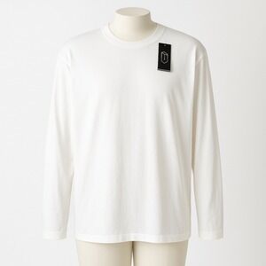 Original Use Mens Relaxed Fit Crewneck T Shirt White Size XXL Long Sleeve Casual